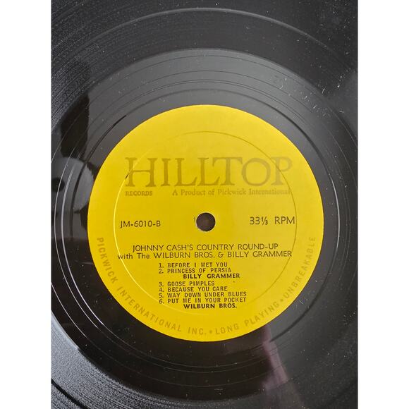 Johnny Cash's Country Round Up w/ Wilburn Bros and Billy Grammer JM-6010 - Picture 7 of 7